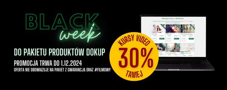 Black week - dokup video